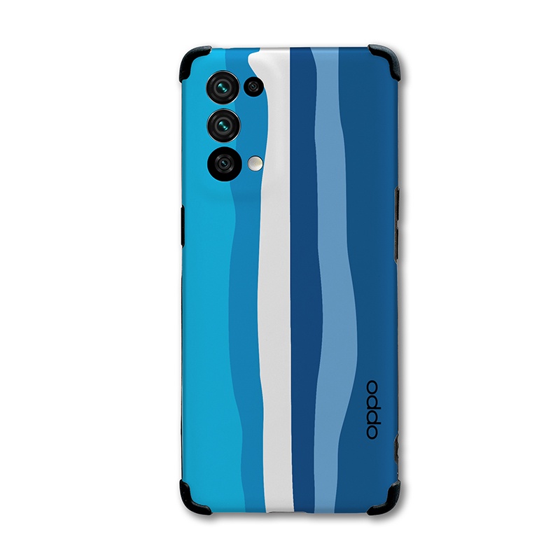 Ốp điện thoại silicon màu cầu vồng gradient cho OPPO Reno 5 4G 5G 6 6Z 5F Lite Reno6 Z