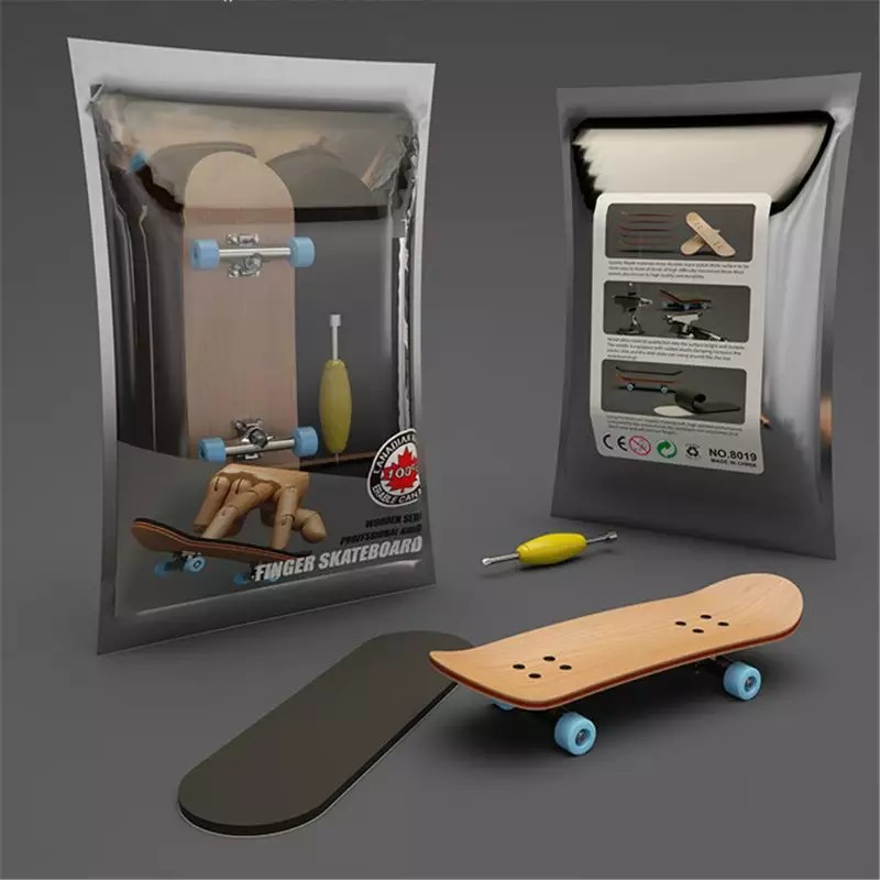 Ahvnt Đồ Chơi ván trượt ngón tay Stent Chuyên Nghiệp Finger Skate Set Mới Lạ