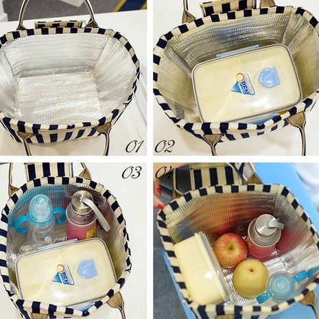 Túi giữ nhiệt cơm bento, di động, đông lạnh, dùng cho dã ngoại
