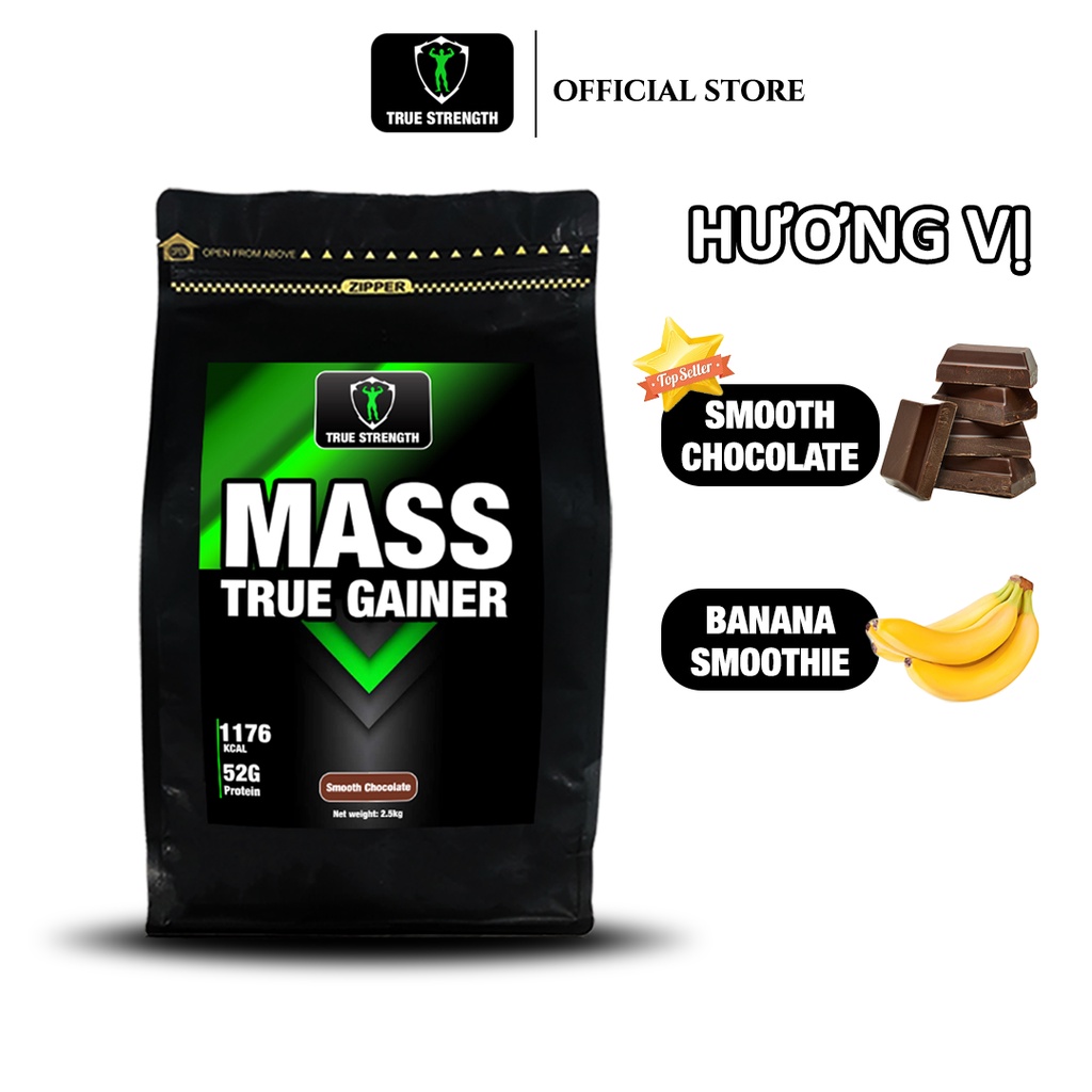 True Strength - Review Mass True Gainer - Tăng Cân Tăng Cơ