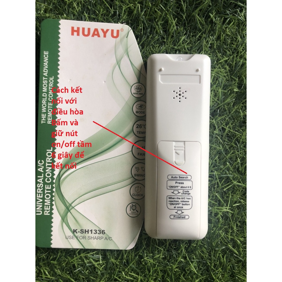 Điều khiển điều hòa SHARP đa năng HUAYU K-SH1336 dùng được cho gần nhiều mẫu máy lạnh sharp hiện nay
