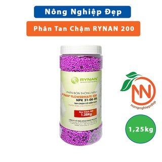 Phân RYNAN 200 (1,25kg) NPK 31-8-8 | Phân Tan Chậm Dành Cho Phong Lan, Hoa Hồng,Cây Kiểng, Bonsai