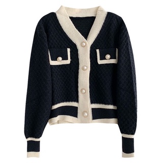 Áo Khoác Cardigan Dệt Kim Tay Dài Dáng Rộng Thời Trang Hàn Quốc Cho Nữ