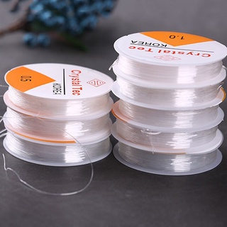 Dây cước thun xỏ hạt, xâu vòng tay, handmade [lốc 10 cuộn] trong suốt, dây gân làm phong thủy, tattoo choker co giãn