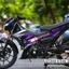 Tem rời cao cấp ghép decal CROM sang trọng, dán xe đen. Phối màu xanh tím