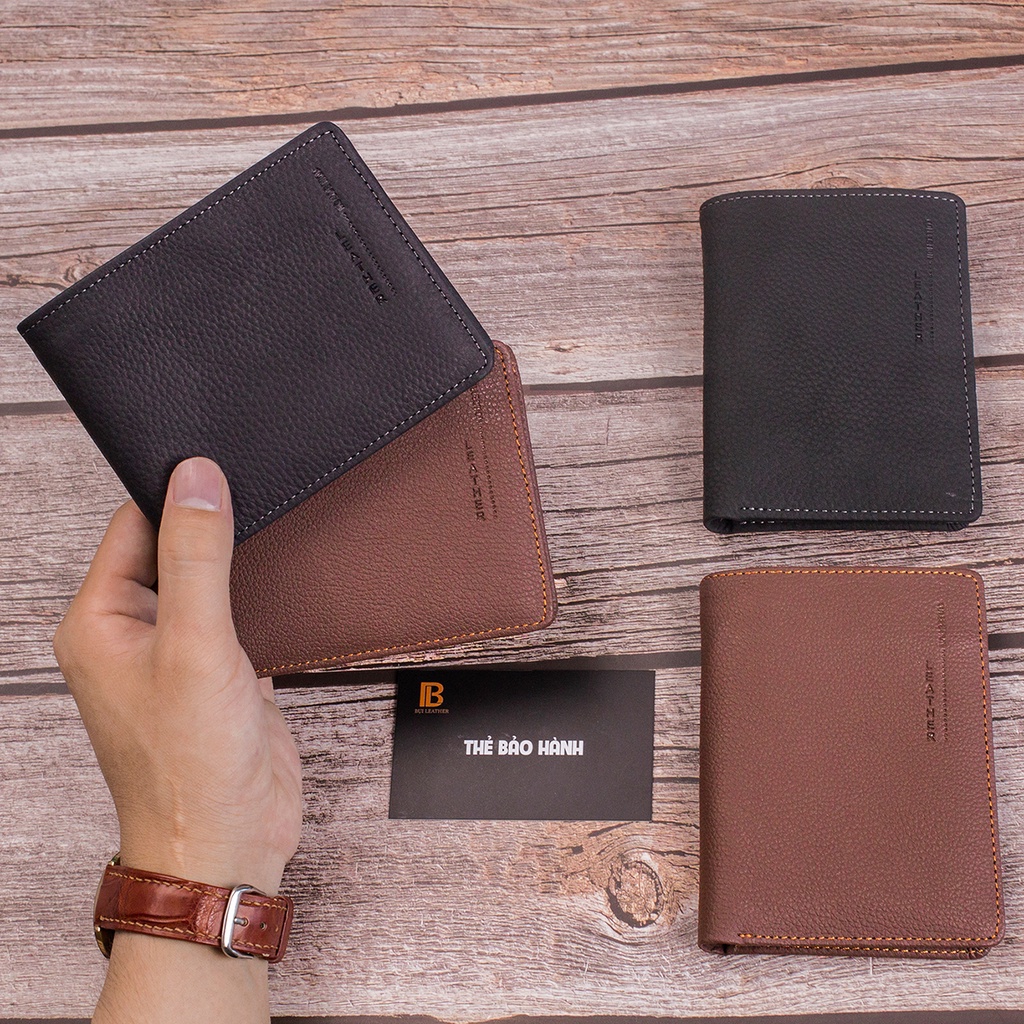 Ảnh Ví nam da bò sáp Mexico Bụi Leather V102 cao cấp 2