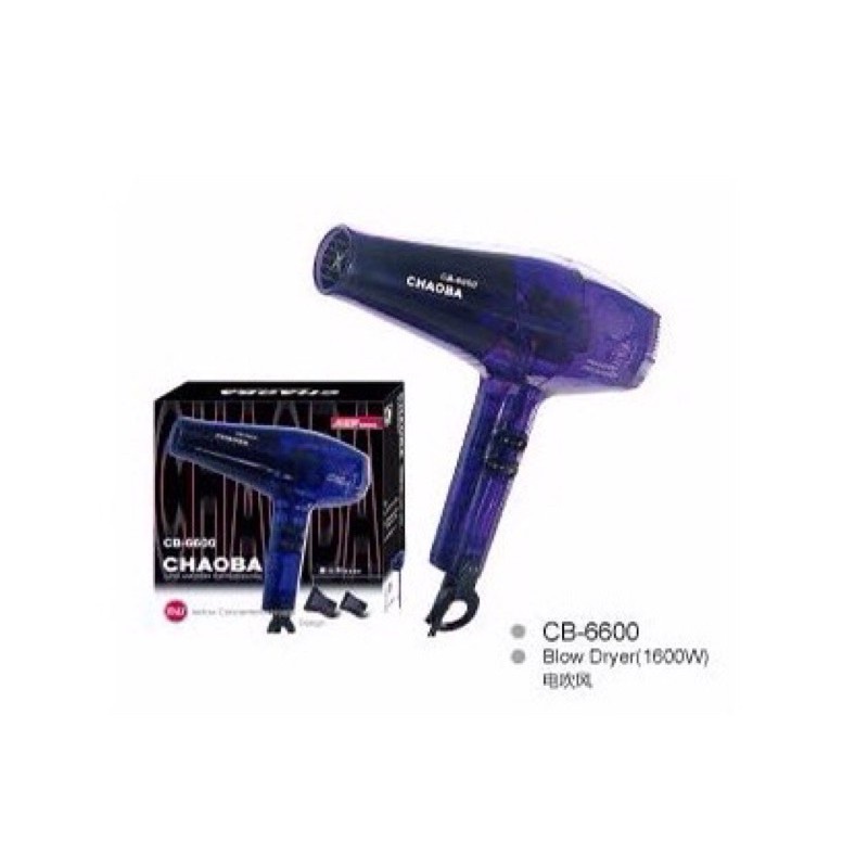 Máy sấy tóc CHAOBA mã CB-6600 sấy khoẻ công suất lên đến 1300W