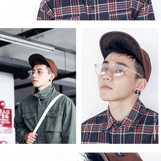 Unisex Vintage Chống bức xạ Kính chống xanh và chống mệt mỏi Ống kính có thể thay thế 12 màu