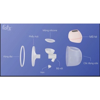Phụ kiện Máy hút sữa điện rảnh tay không dây Fatz Baby Freemax 1 chính hãng