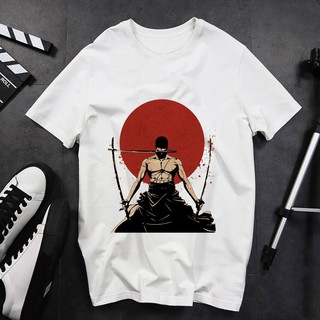Áo thun ZoRo One Piece Luffy 🚚 FREESHIP 🚚 Áo phông trắng Nam Nữ Unisex in hình Zoro siêu đẹp chất cotton mịn mát