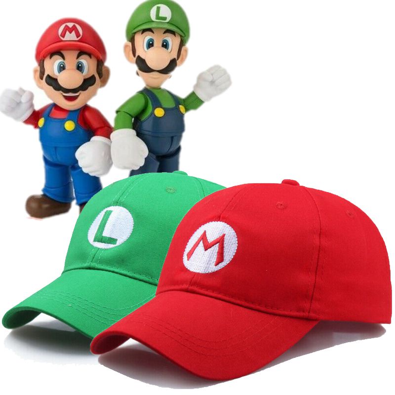Trò chơi Chic Luigi Super Mario Bros Người lớn Cosplay Mũ bóng chày