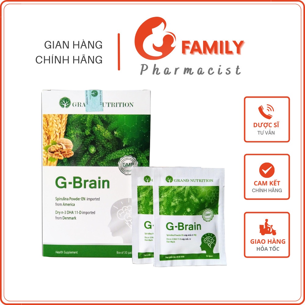 Cốm trí não G-BRAIN - Bổ sung DHA & Vitamin tăng cường phát triển não ...