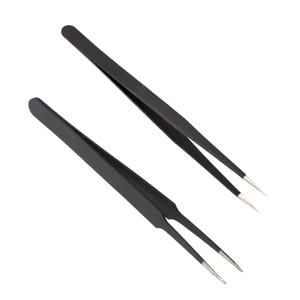 Nhíp đầu cong ESD-15 bằng thép chống tĩnh điện dùng sửa chữa trang sức