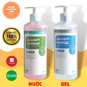 Nước Rửa Tay Khô Alfasept - Dung Dịch Diệt Khuẩn Sát Khuẩn Nhanh Mềm Mại, Không Gây Khô Da [Có xuất VAT]