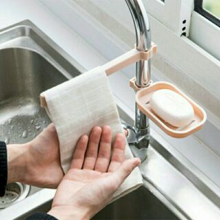 Bộ 2 chiếc giá để khăn và xà bông tiện ích [hàng hot]