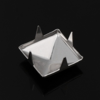 100pcs Square Rivet Metal Studs Spikes Nail Punk Shoes Belt Clothing Decor DIY