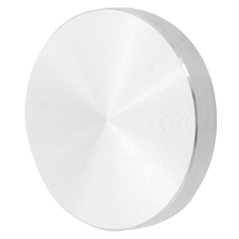 Chân bàn chuyển đổi tấm thủy tinh, nhôm, tròn, 50x8mm, bạc