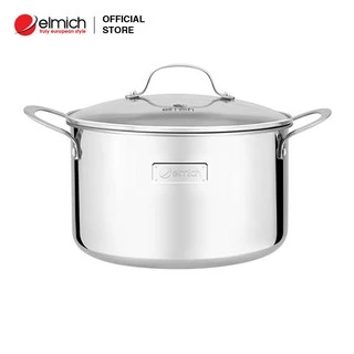 [LIFEMCMBP4 -12% đơn 250K] Nồi inox cao cấp 3 lớp đáy liền Trimax EL-3735 size 26cm