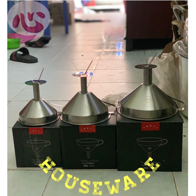 PHỄU INOX SUS 304 size 11cm , 13cm , 15cm , 18cm