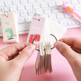 3 Cuộn Giấy Ghi Nhớ Chữ Nhật Nhiều Hình Kèm Móc - Thỏ Hồng VPP