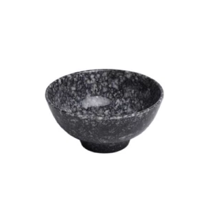 Combo 10 Chén cơm nhựa Melamine cao cấp vân đá đen