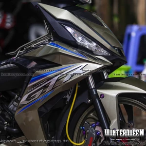 Tem rời cao cấp chất liệu candy dán xe Winner V1 GTR, dán xe màu xám. Decal chống nước, bền màu, độ dính cực kỳ cao