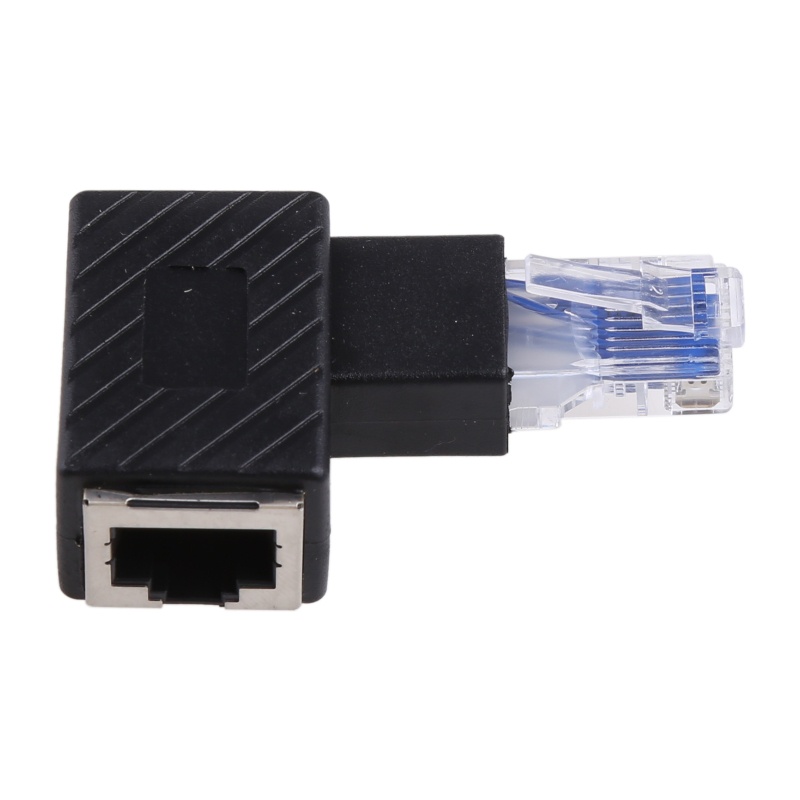 IOR 90 Độ Phải Trái Lên Xuống Góc RJ45 Nam Sang Nữ Cho Mèo 5 6 Ethernet LA