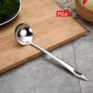 Vá Canh, Vá Lẩu, Vá Lổ GIỌT NƯỚC Vớt Thức Ăn Gọn Dễ Cầm Bằng Inox Sáng Bóng