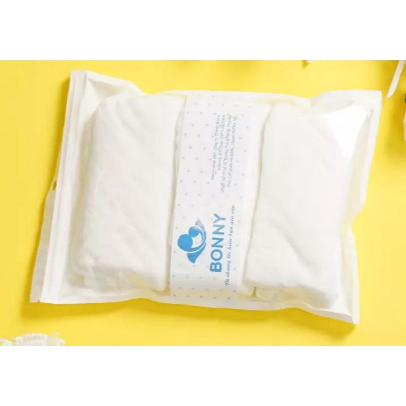 Ảnh Set 3 khăn sữa Bonny sợi tre 4 lớp Mềm Mịn bảo vệ làn da bé yêu (Kích thước: 28x28Cm) 3