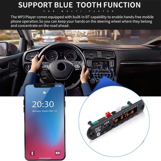 Bộ giải mã tín hiệu Bluetooth 5.0 không dây 12V MP3 WMA USB TF FM AUX cho hệ thống vô tuyến ô tô