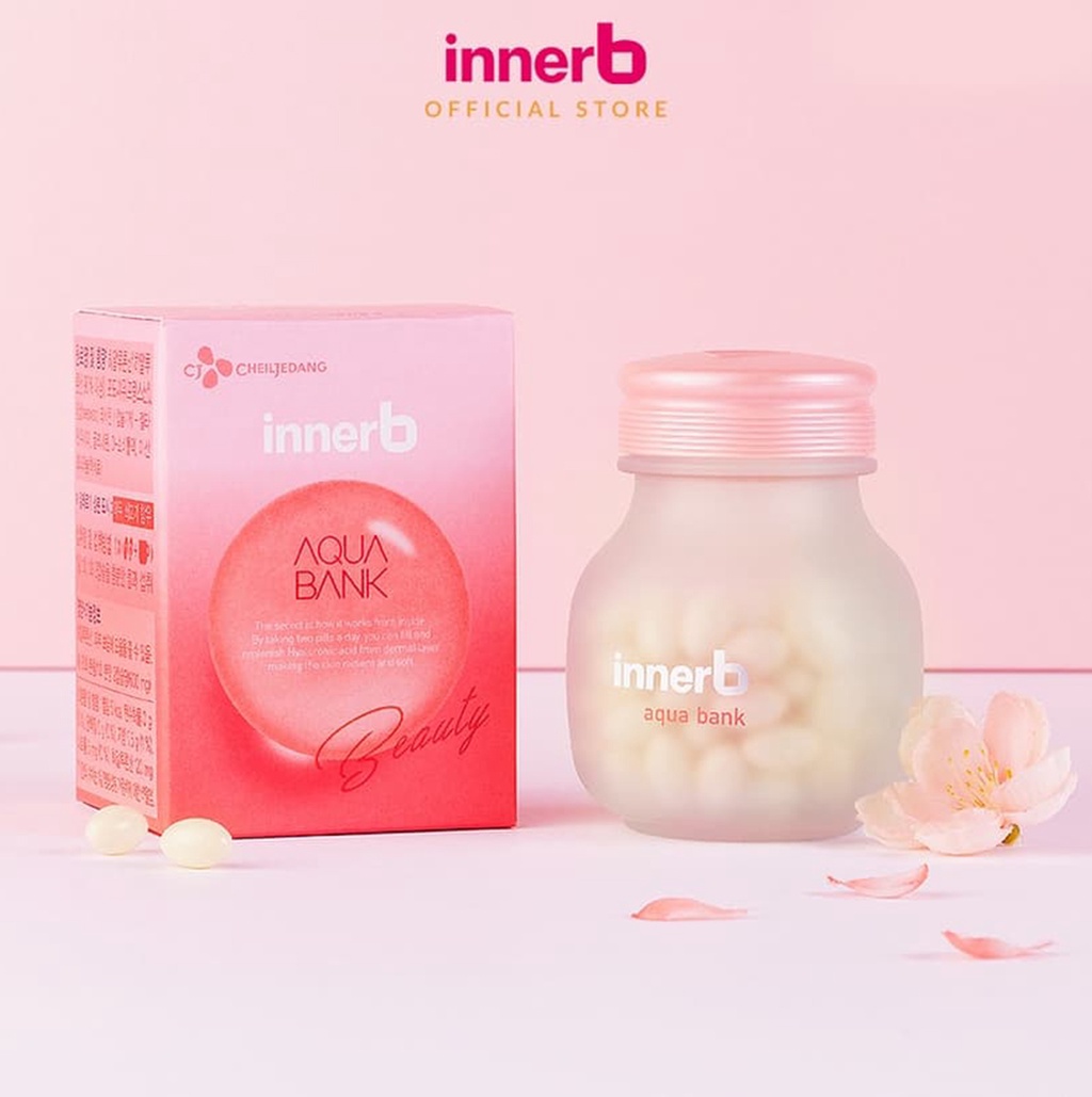 Mô tả Combo giữ ẩm, sáng da InnerB Aqua Bank lọ 56 viên & Nước uống Collagen (4 hộp x 6 chai) - 8