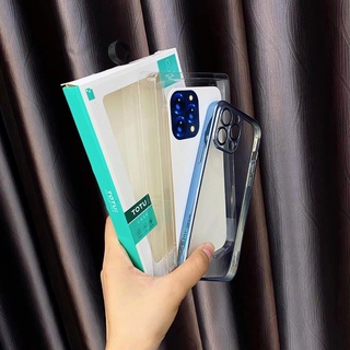 Ốp Lưng TOTU viền màu mềm bảo vệ cụm camera cho iphone 12/12pro/12promax/13/13pro/13promax/14pro/14promax