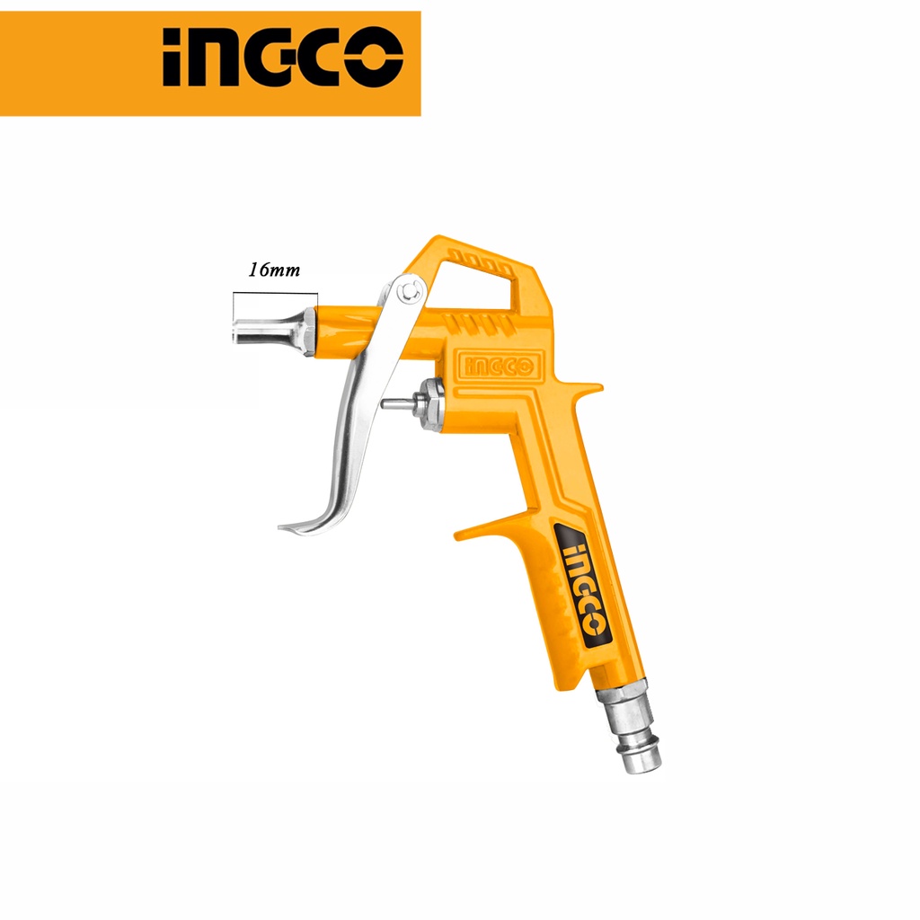 Ảnh Đầu súng thổi khí nén máy hơi INGCO đầu vòi ngắn 16mm ABG031-3 | đầu vòi dài 80mm ABG081-3 3