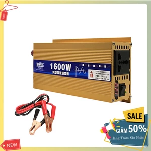 Bộ đổi điện 12v lên 220v sin chuẩn 1600W sử dụng thiết bị gia đình lúc khẩn cấp