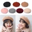 Baby Girls Beret Hat Solid Color Vintage Beret Beanie Cap Bonnet Hat for Kids