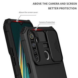 Ốp Điện Thoại Siêu Mỏng Chống Sốc Có Thanh Trượt Bảo Vệ Camera Cho Realme 5 5S 5i 6i 7i 9i C3 C17 C31 C12 C15 C25 C21Y