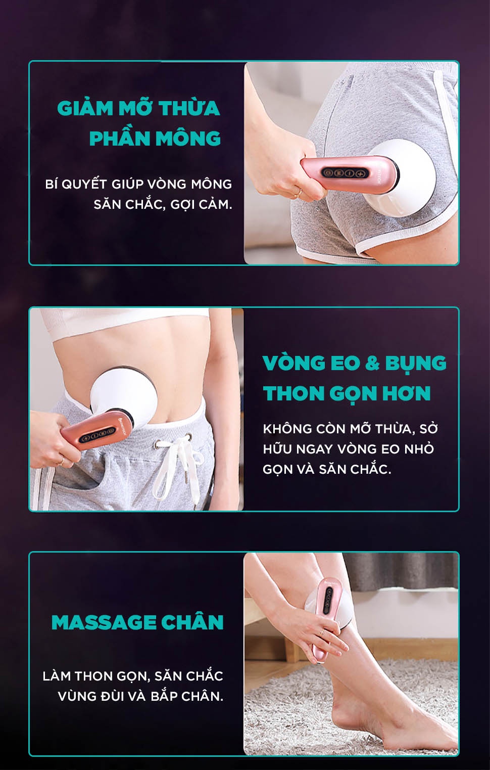 Mô tả Máy Massage Cầm Tay Dành Cho Chị Em KINGTECH YT-1803 - Mát Xa Toàn Thân Đa Năng, Chuyên Sâu Cho Eo Bụng, Cổ - Chính Hãng - 9