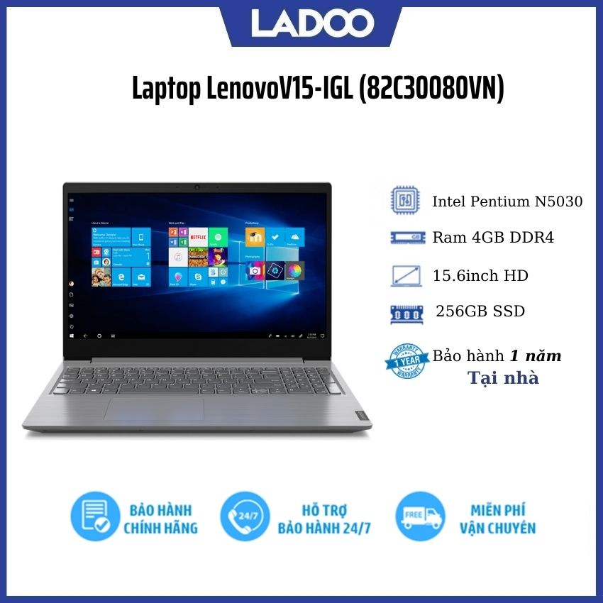 Laptop Lenovo V Igl C Vn Intel Pentium Silver N Ram Gb Gb Ssd Inch Hd