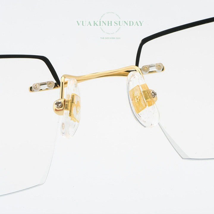 Kính cận khoan không viền titanium VD180