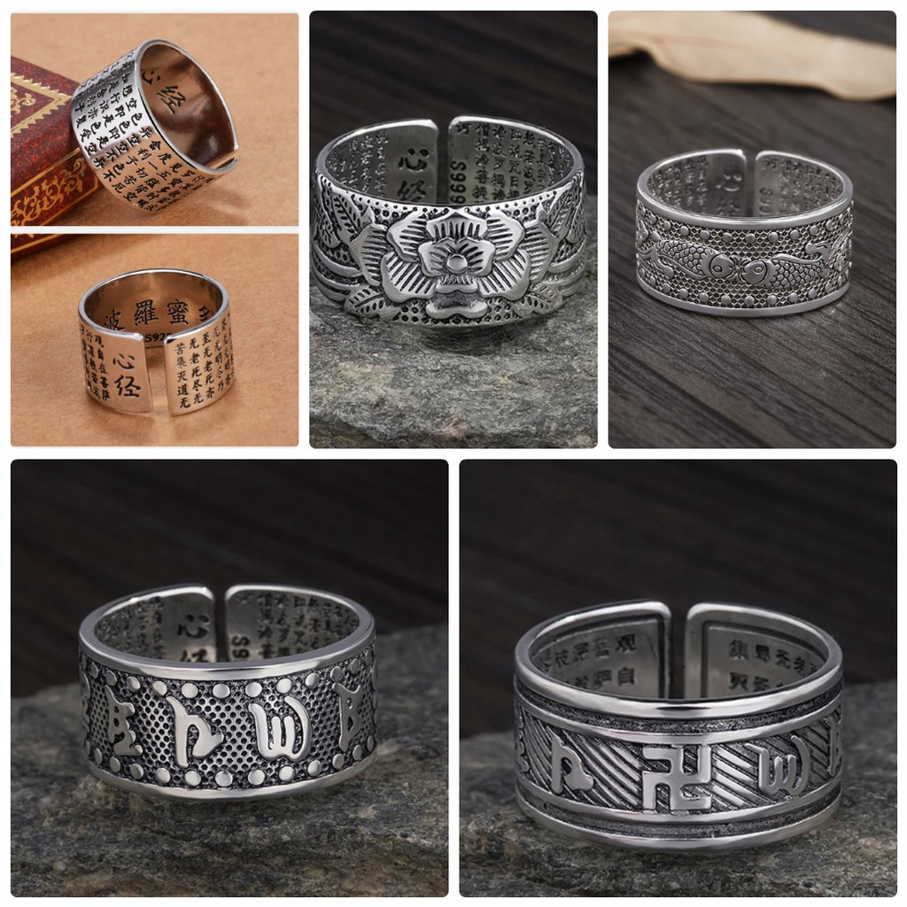 ZARA 925 Silver Feng Shui Ring by Vcone Shop
