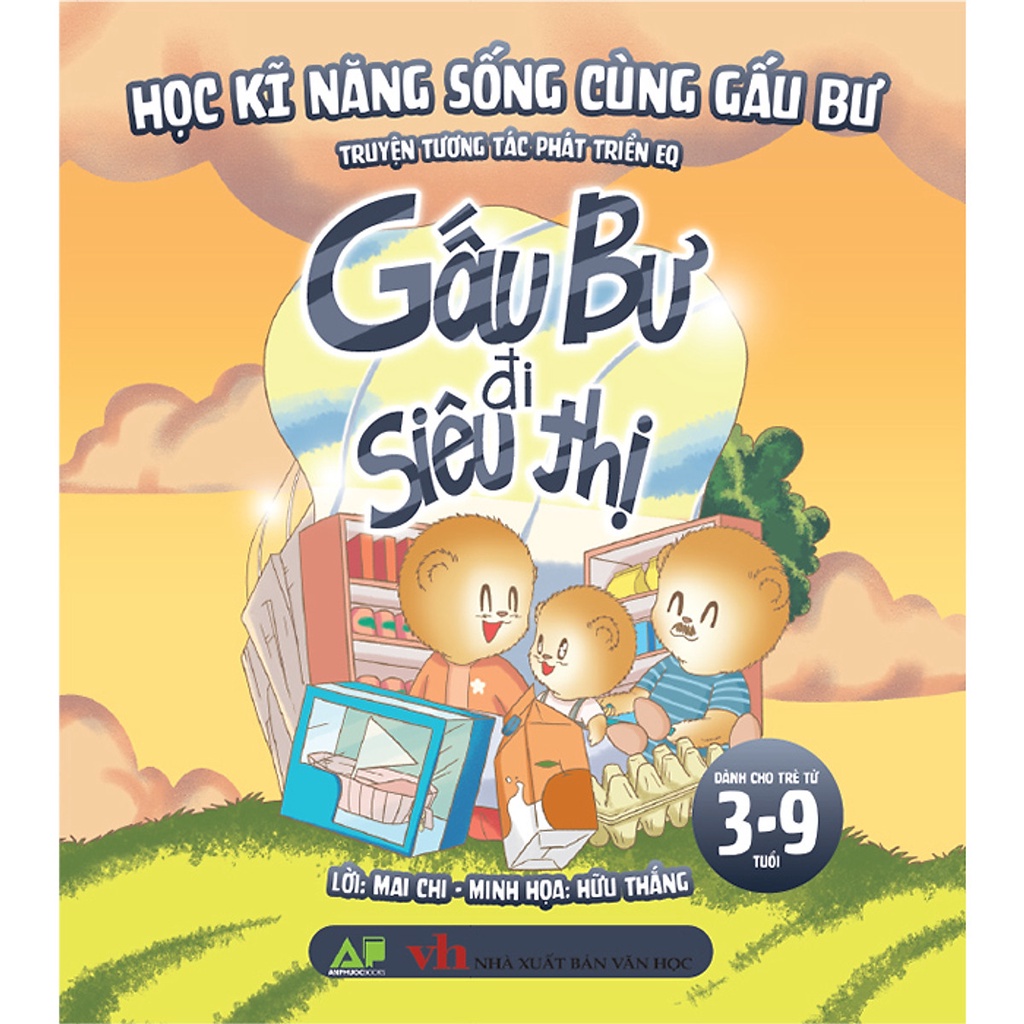 Sách - Học Kỹ năng Sống Cùng Gấu Bư - Truyện Tương Tác Phát Triển IQ và EQ Cho Trẻ và Bé (Bộ 6 Cuốn)