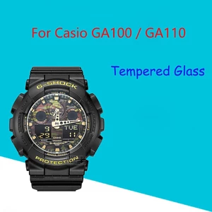 Kính cường lực trong suốt bảo vệ mặt đồng hồ Casio GA100 GA110 2.5D 9H