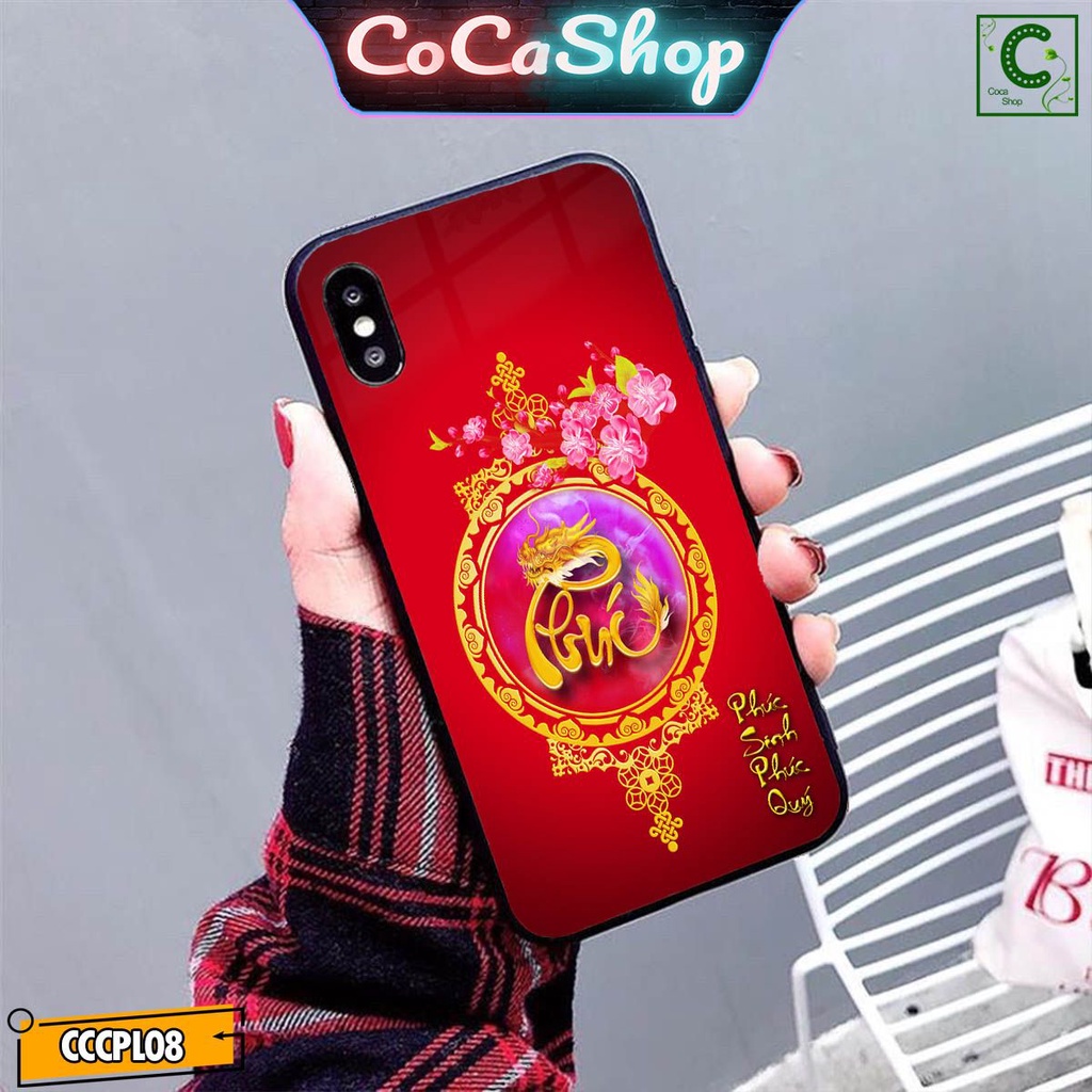 Ốp lưng iphone mặt kính in hình cực đẹp siêu bền - Phúc Sinh Phúc Qúy - 6/6plus/6s/6splus/7/7plus/8/8plus/x/.....