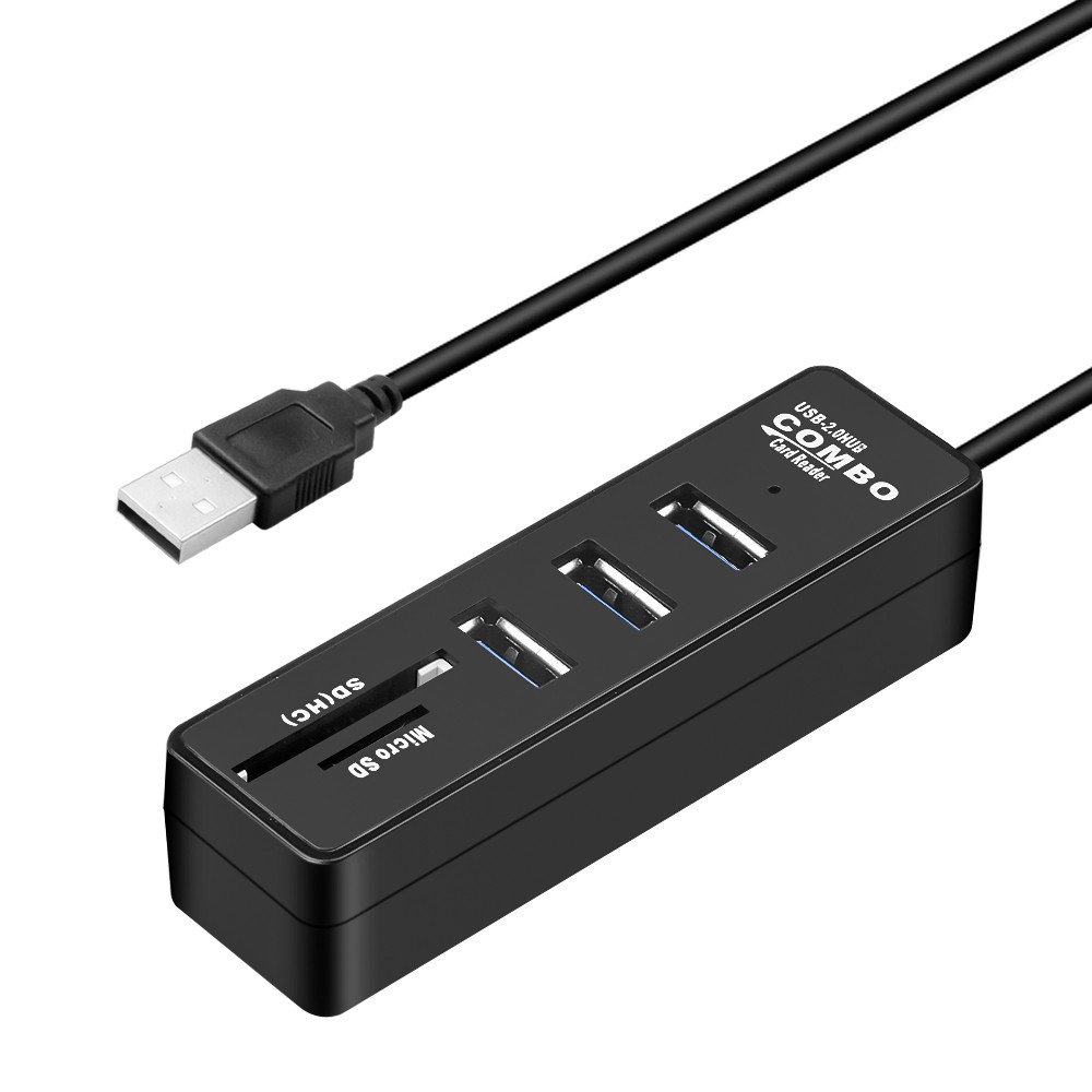 Đầu đọc thẻ nhớ tốc độ cao 480mbps 3 cổng usb 2.0 dành cho laptop pc