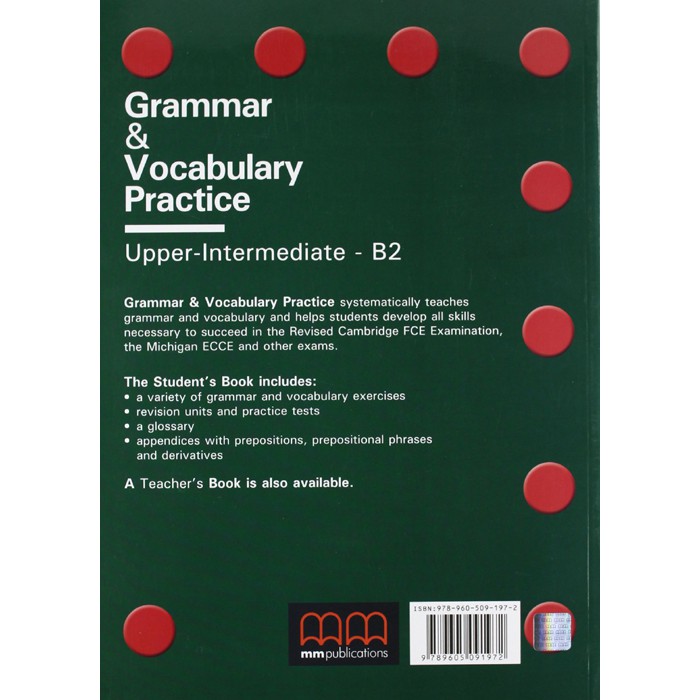Ảnh Giáo trình tiếng Anh MM Publications: Grammar & Vocabulary Practice Upper Intermediate B2 (Student's Book) 1