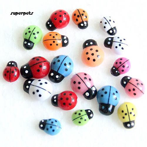 Bộ 100 con bọ rùa mini nhiều màu sắc trang trí nhà cửa | Shopee Việt Nam