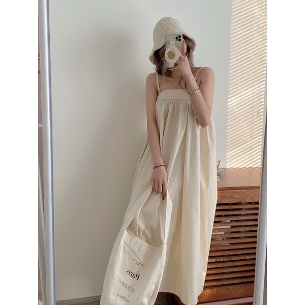 Đầm hai dây maxxi suông nhiều màu - COLOR DRESS