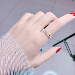 Nhẫn vương miện bạc ta freesize nguyên chất - Bạc LOPA