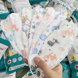 combo sét  20 Khẩu Trang Trẻ Em 4D KF94 Hoạ Tiết Cho Bé Từ 2-10 tuổi túi 1 cái