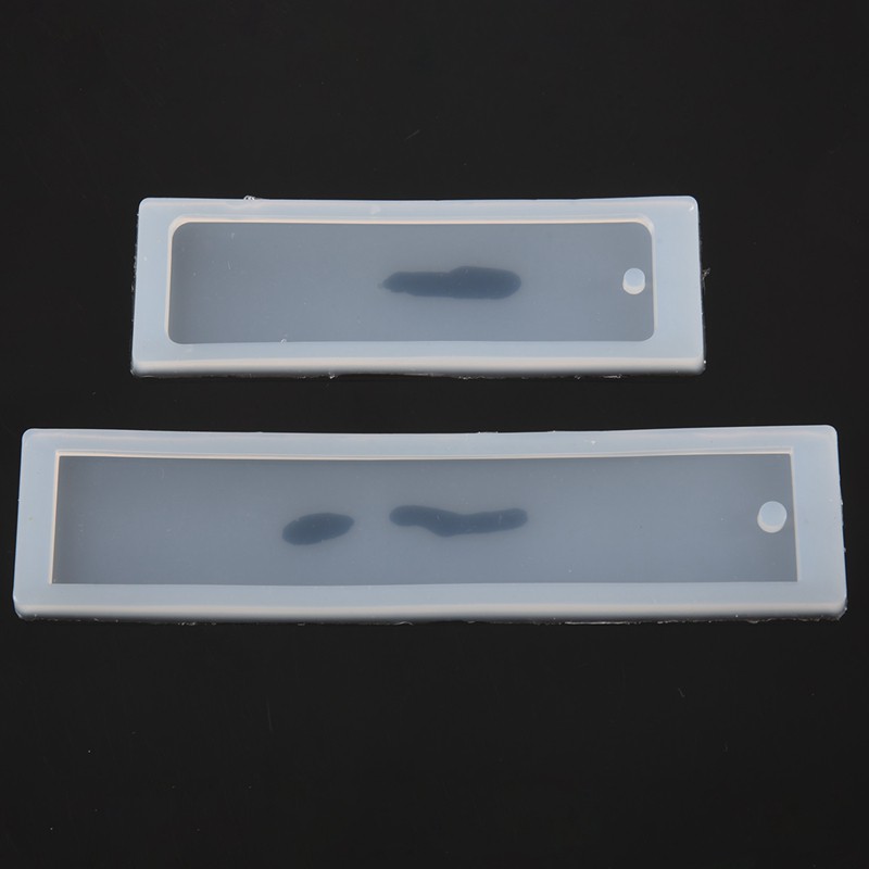 2 Cái / bộ Hình Chữ Nhật Silicon Đánh Dấu Trang Khuôn, DIY Đánh Dấu Trang Khuôn Làm Nhựa Dính Trang Sức DIY Thủ Công Silicon Khuôn Trong Suốt